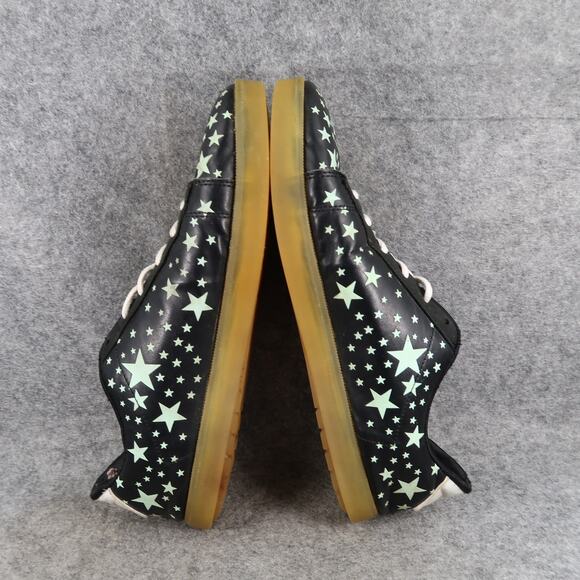 Casual Shoes Mens 44 Sneakers Stars Glow in the Dark Lace Up Trainer Black - Picture 10 of 12
